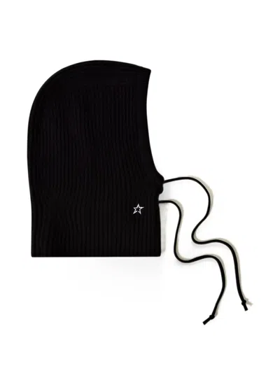 Perfect Moment Wool & Cashmere Cable-knit Hood In Black