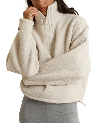 Perfectwhitetee Funnel Neck Fleece Sweatshirt In Neutral