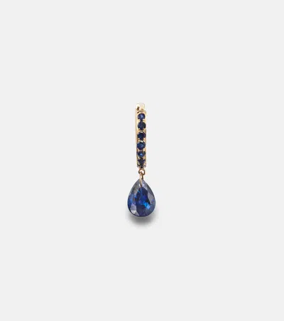 Persée 18kt Gold Single Earring With Sapphire And Topaz