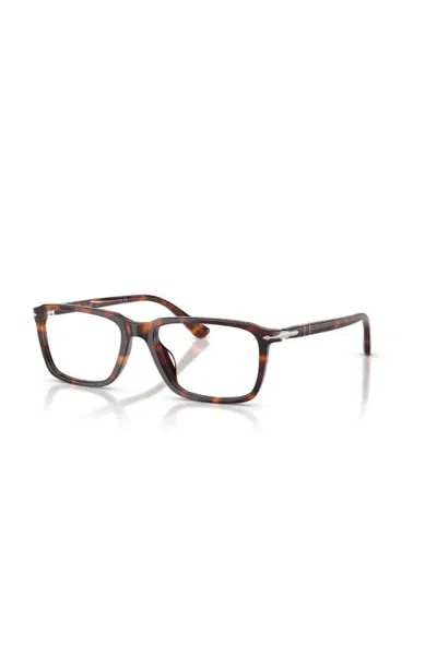 Persol 56mm Rectangle Optical Glasses In Tortoise