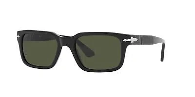 Pre-owned Persol Po 3272s Black/green 53/20/145 Men Sunglasses