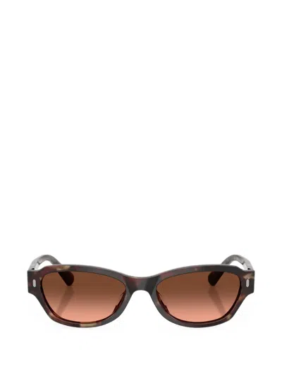 Persol Tortoiseshell-effect Rectangle-frame Sunglasses In Brown