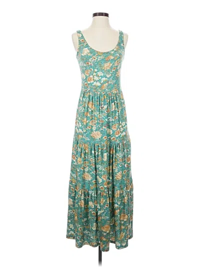 Pre-owned Peruvian Connection Casual Dress In Teal