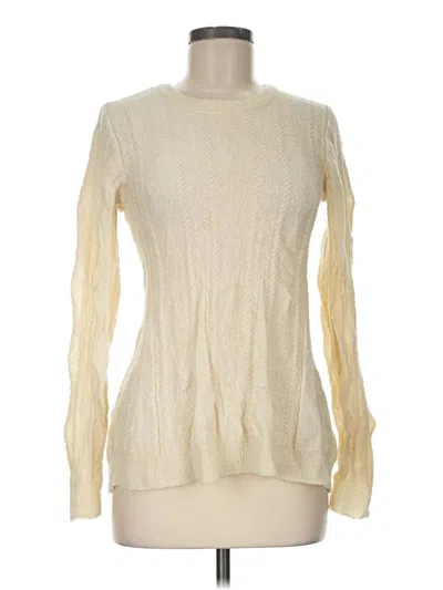 Pre-owned Peruvian Connection Wool Pullover Sweater In Ivory