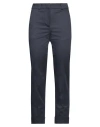 Peserico Easy Woman Pants Navy Size 2 Cotton, Elastane In Navy Blue
