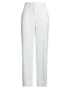 Peserico Woman Pants White Size 10 Polyester