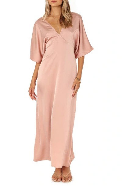 Petal And Pup Eliza Dolman Sleeve Maxi Dress In Pink