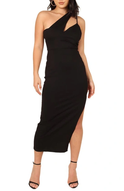 Petal And Pup Jolie Asymmetric Sheath In Black