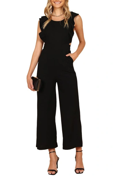 Petal And Pup Mills Crop Jumpsuit In Black