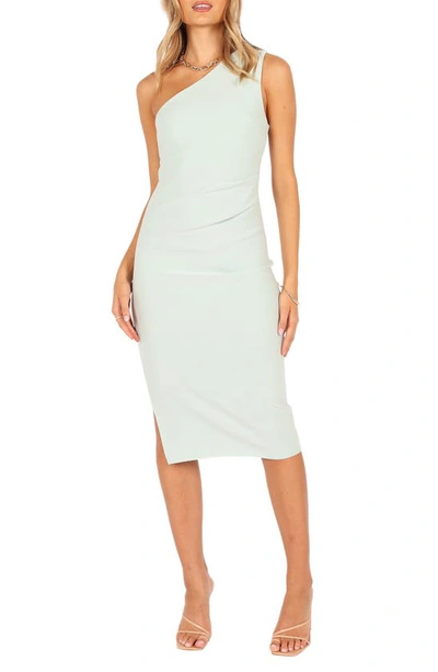 Petal And Pup Nadene One-shoulder Midi Dress In Mint