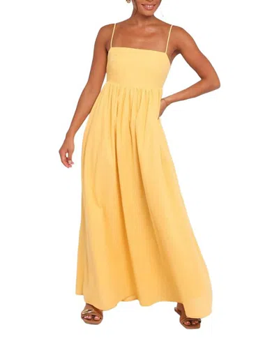 Petal And Pup Odessa Maxi Dress In Yellow