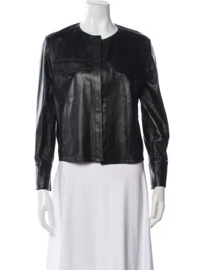 Pre-owned Peter Cohen Leather Jacket In Black