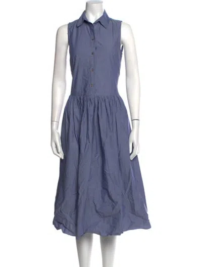 Pre-owned Peter Cohen Midi Length Dress In Blue