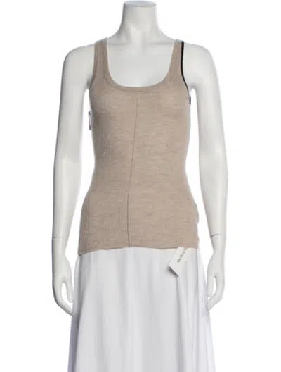 Pre-owned Peter Do Cashmere Scoop Neck Sweater In Neutrals