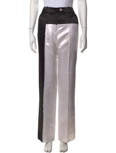 Pre-owned Peter Do Colorblock Pattern Wide Leg Pants In Multicolor