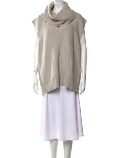 Pre-owned Peter Do Merino Wool Cowl Neck Sweater In Neutrals