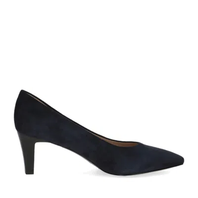 Peter Kaiser Blue Pointed Toe Polished Heel Leather Dress Pumps