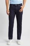 Peter Millar Crown Crafted Washed Five Pocket Straight Leg Jeans In Dark Indigo