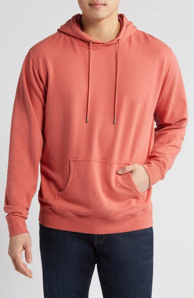 Peter Millar Lava Wash Pullover Hoodie In Clay Rose
