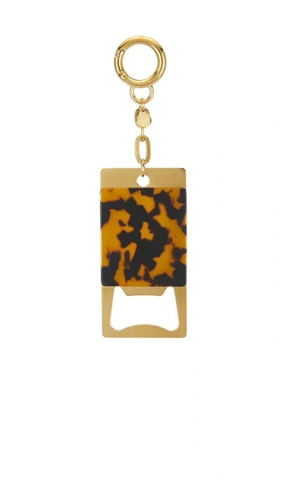 Petit Moments Bottle Opener Carabiner Keychain In Brown
