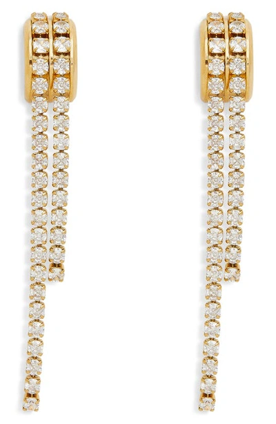 Petit Moments Sutton Cubic Zirconia Linear Drop Earrings In Gold