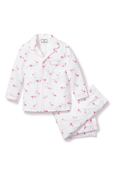 Petite Plume Kids' Flamingo Print Two-piece Pajamas In Flamingos