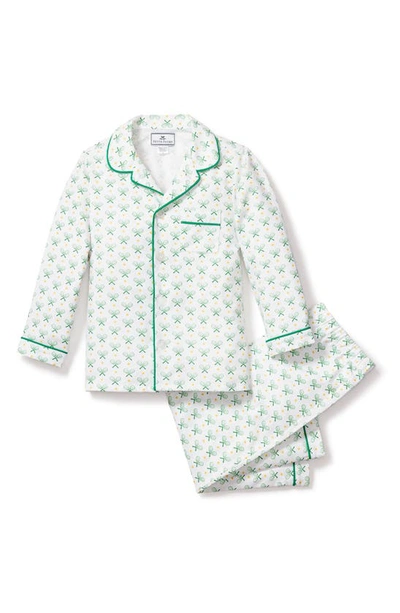 Petite Plume Kids' Print Two-piece Pajamas In Green