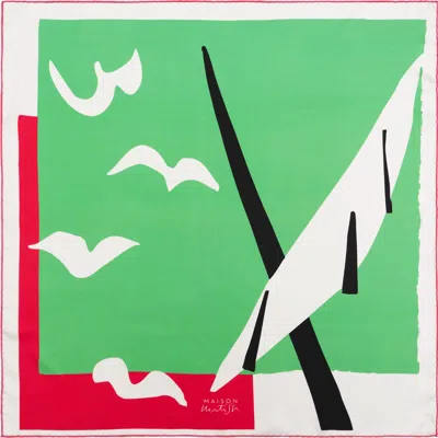 Petrusse Women's Green Silk Square Scarf – Matisse Summer