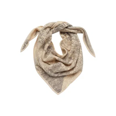 Petrusse Women's Neutrals Cashmere Triangle Scarf - Maya Beige