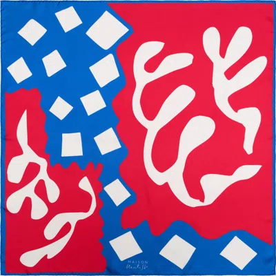 Petrusse Women's Red Silk Square Scarf – Matisse Automn