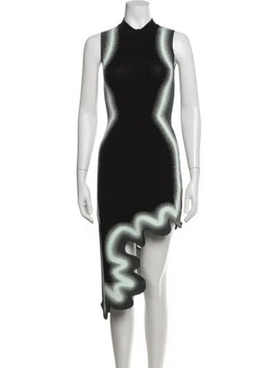 Pre-owned Ph5 Graphic Print Mini Dress In Black