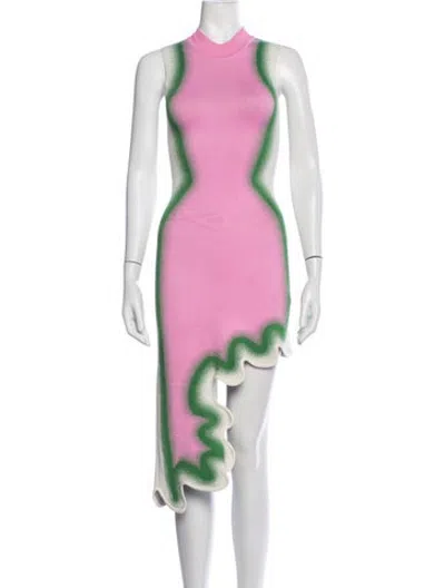 Pre-owned Ph5 Printed Mini Dress In Pink