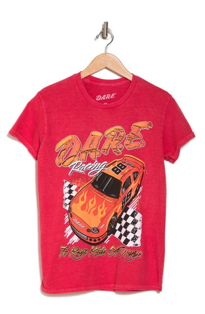 Philcos D.a.r.e. Racing Cotton Graphic T-shirt In Red Pigment