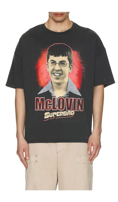 Philcos Superbad Mclovin Oversized Tee In Black Pigment