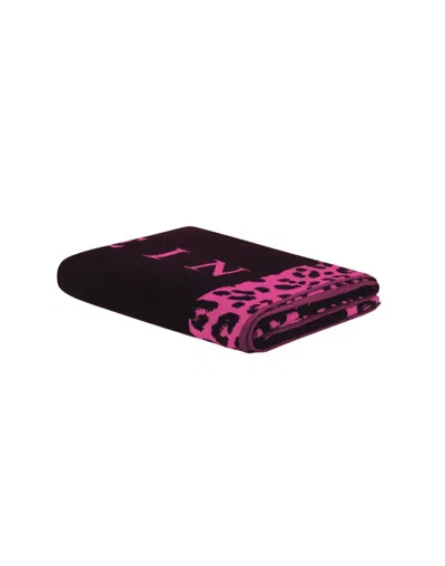 Philipp Plein Beach Towel Leo Beach 95x180 Cm In Multi