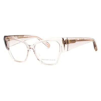 Philipp Plein Mini Clear Lenses Eyeglasses In Transparent Beige