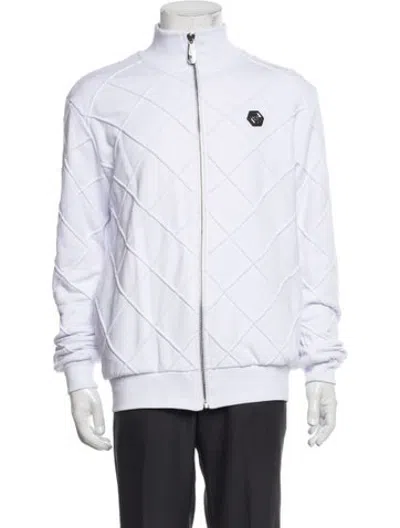 Pre-owned Philipp Plein Patterned Jacket In White