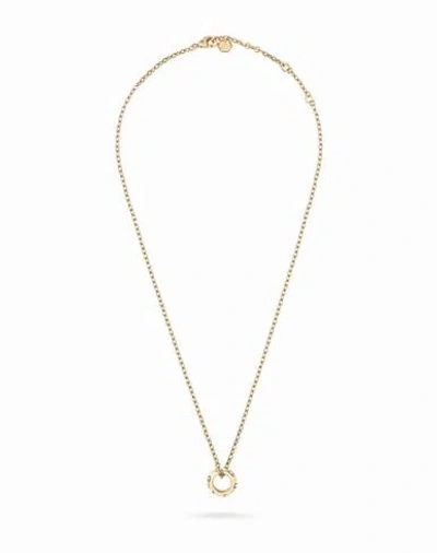 Philipp Plein The Plein Cuff Crystal Cable Chain Necklace Woman Necklace Gold Size - Stainless Steel