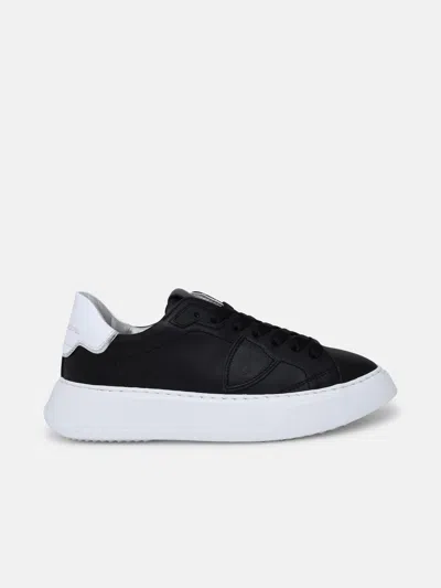 Philippe Model Black Temple Low Sneakers