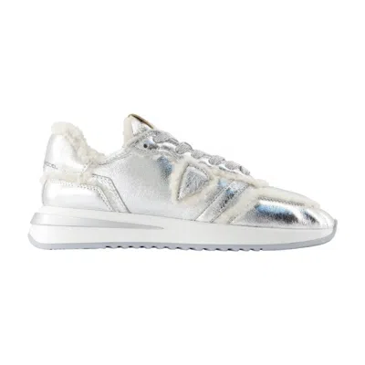 Philippe Model Paris Tropez 2.1 Low Sneakers In Metalmoutonargent