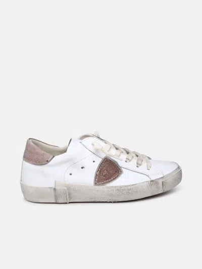 Philippe Model Prsx Sneakers In White Leather