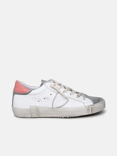Philippe Model Prsx Sneakers In White Leather