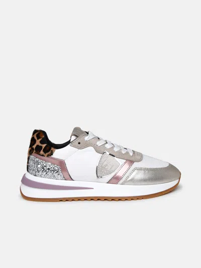 Philippe Model Tropez 2.1 Sneakers In White Technical Fabric Blend