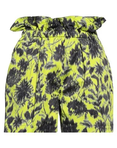Philosophy Di Lorenzo Serafini Woman Shorts & Bermuda Shorts Yellow Size 4 Cotton, Elastane