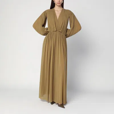 Philosophy Long Beige Jersey Dress