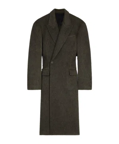 Phoebe Philo Pleated Coat In Brown