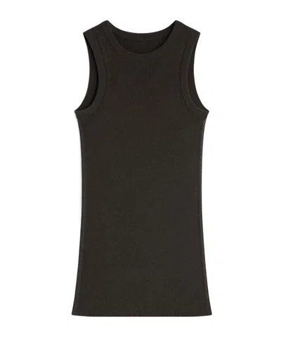Phoebe Philo Ribbed Tank Top In Black
