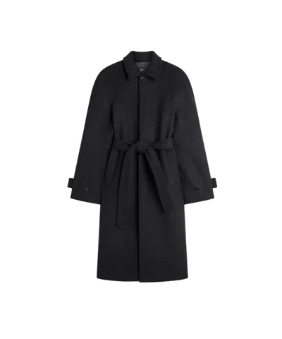 Phoebe Philo Rounded-shoulder Coat In Black