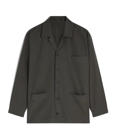 Phoebe Philo Striped Shirt In Black