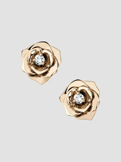 Piaget Rose Diamond & 18k Rose Gold Stud Earrings